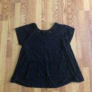 Black, Lacey Blouse